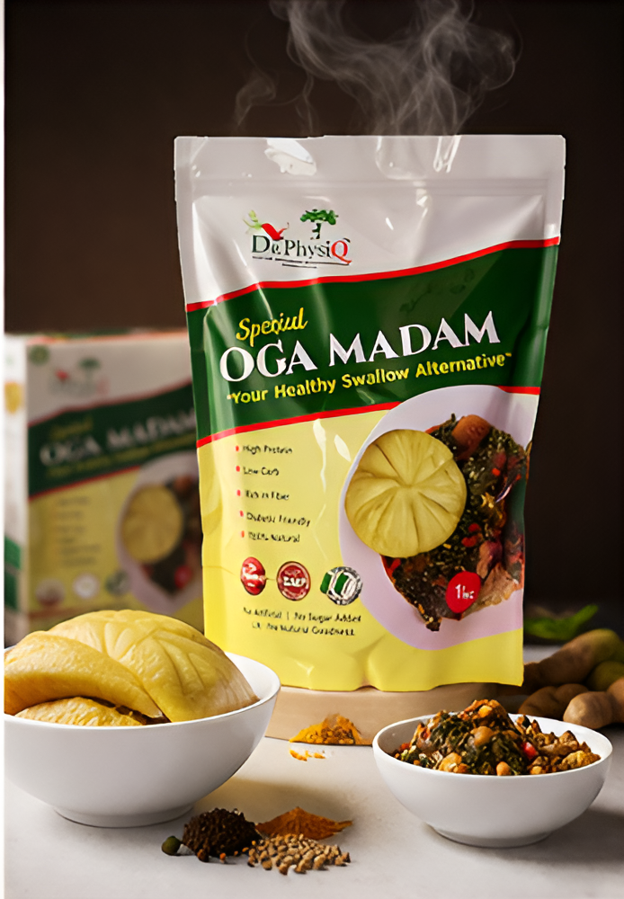 Special OGA MADAM product pack with swallow and soup